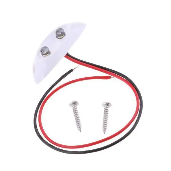 

2X Mini 12VDC/0,21 W холодный белый Светодиодный светильник для лодки яхты дорожки лестницы