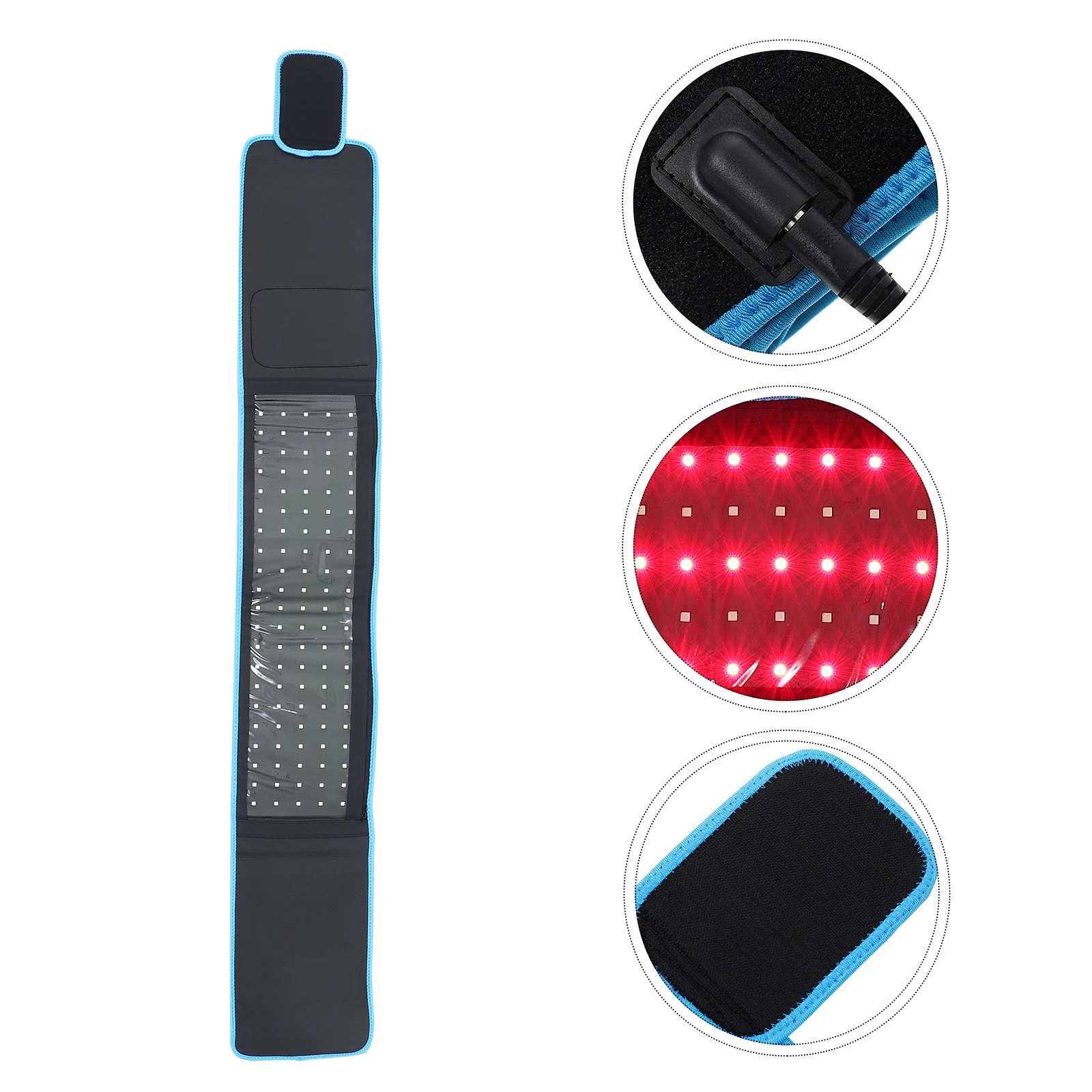

1 Set Physiotherapy Belt Portable Muscle Massager Waist Massager (Blue)