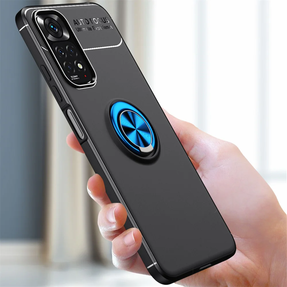 

For Xiaomi Redmi Note 11 Global Version Case Good Touch Feeling Ring Cover Redmi Note 11 Pro Plus 11S 10 10S 9 8 7 6 5 4 Funda