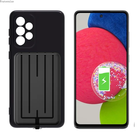 Чехол-зарядное устройство 10000 мАч для Samsung Galaxy A12 A22 A32 A42 A52 A52S A72 A82 A33 A53 A73 A23 5G 4G Чехол с магнитным блоком питания