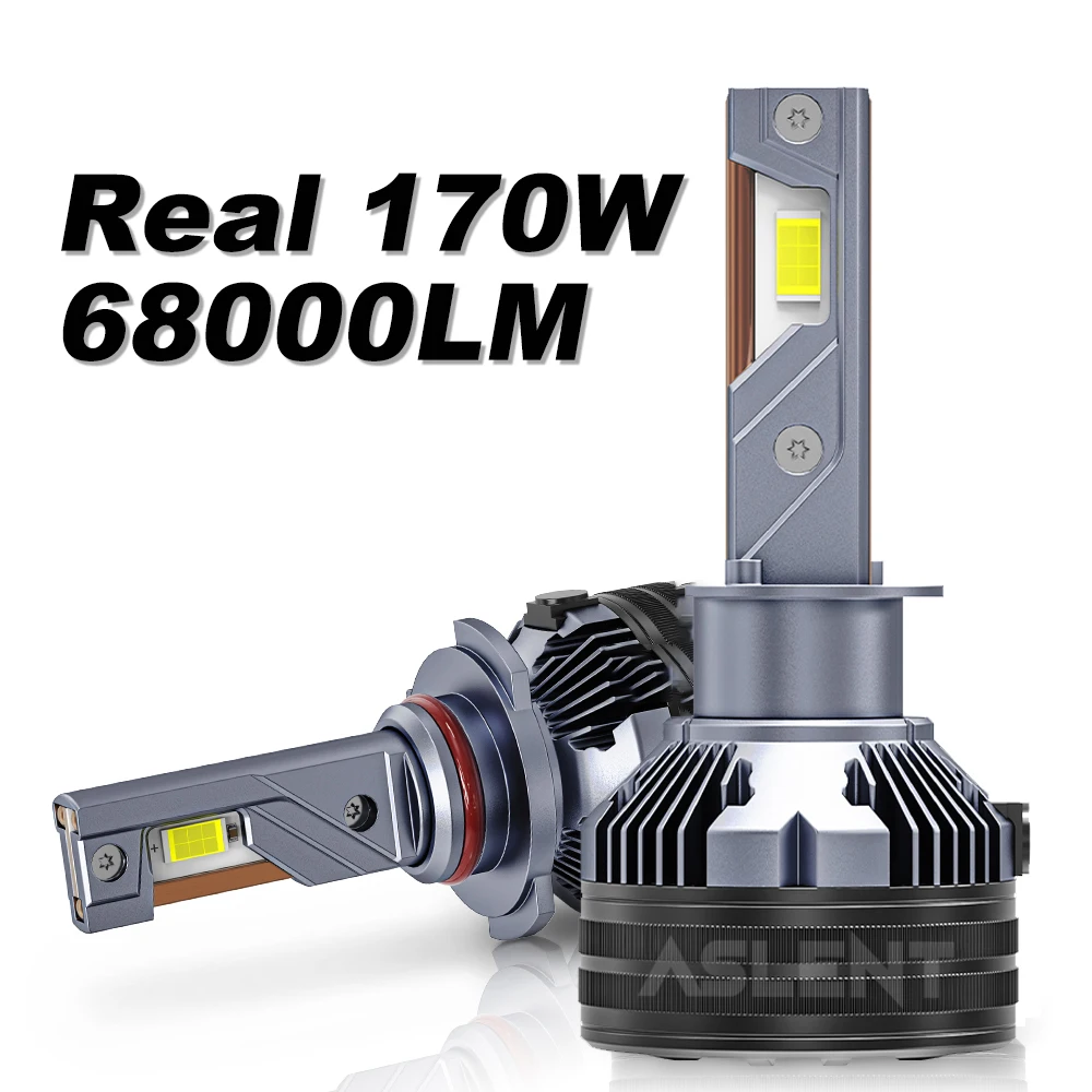 Фары головного света asавтомобилей H1 H11 9005 9006 HB3 HB4 H4 H7, 3 медных трубки, 170 Вт, 3570 лм, Canbus CSP S85