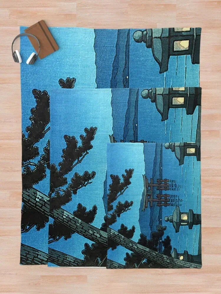 Moonlit Night - Hasui Kawase Роскошное Одеяло для волос в стиле аниме роскошные одеяла