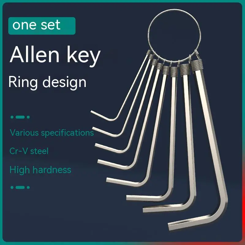 

L-образная отвертка, стандартный шестигранный ключ, шестигранная плоская шариковая головка, метрический ключ, промышленный никелированный,...