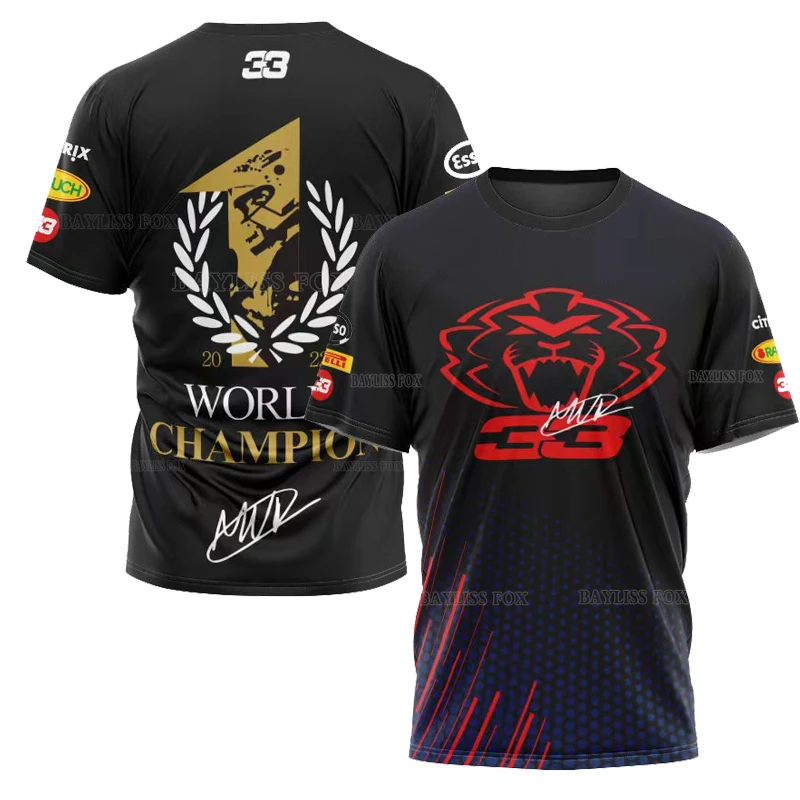 

2022 Red Color Bulls Racing F1 T-shirt For Honda Infiniti Aston Martin Formula One Car Fans Summer Quick Dry Breathable Jersey
