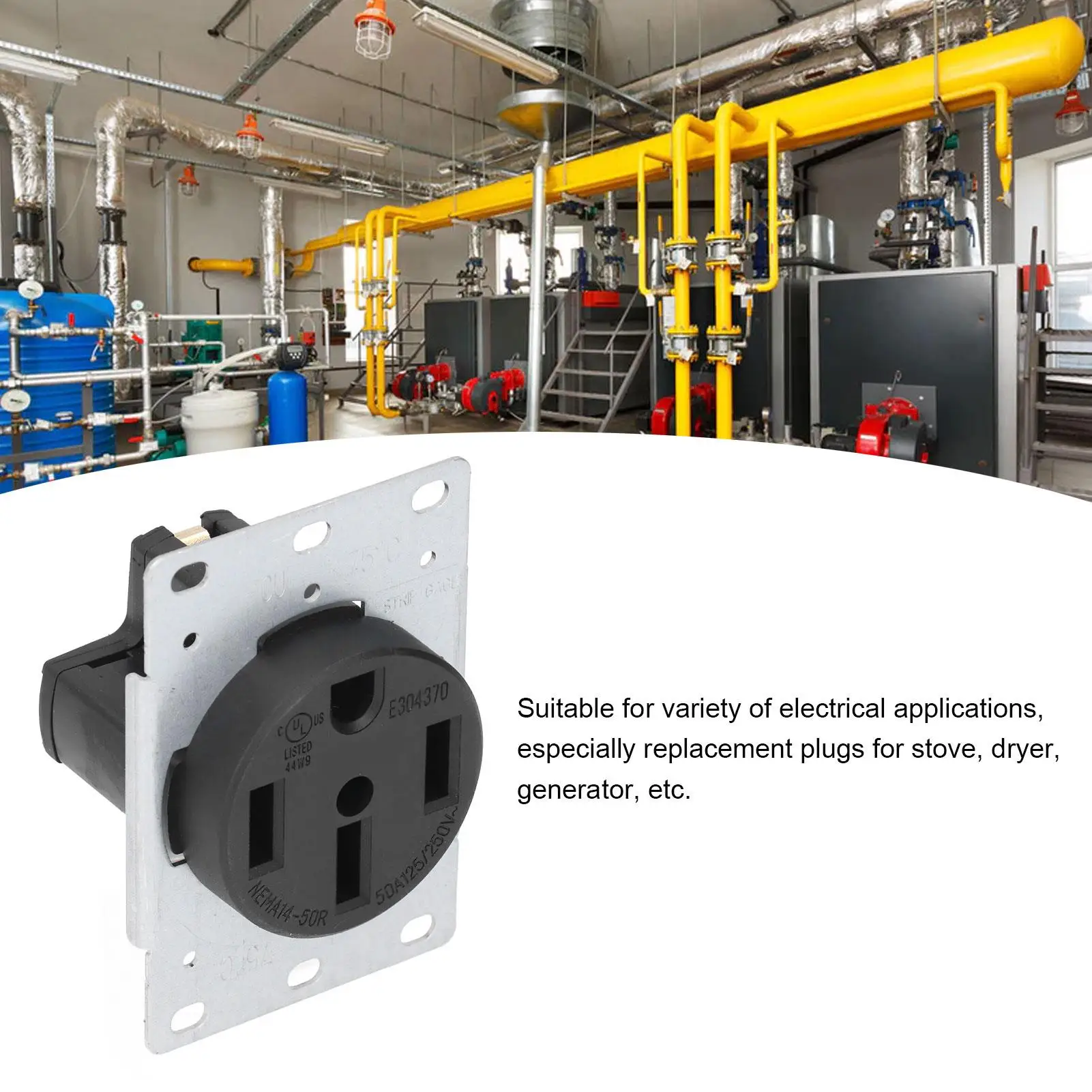 Американская промышленная розетка NEMA 14-50R с 4 отверстиями электрическая 50A 125 В/250 В