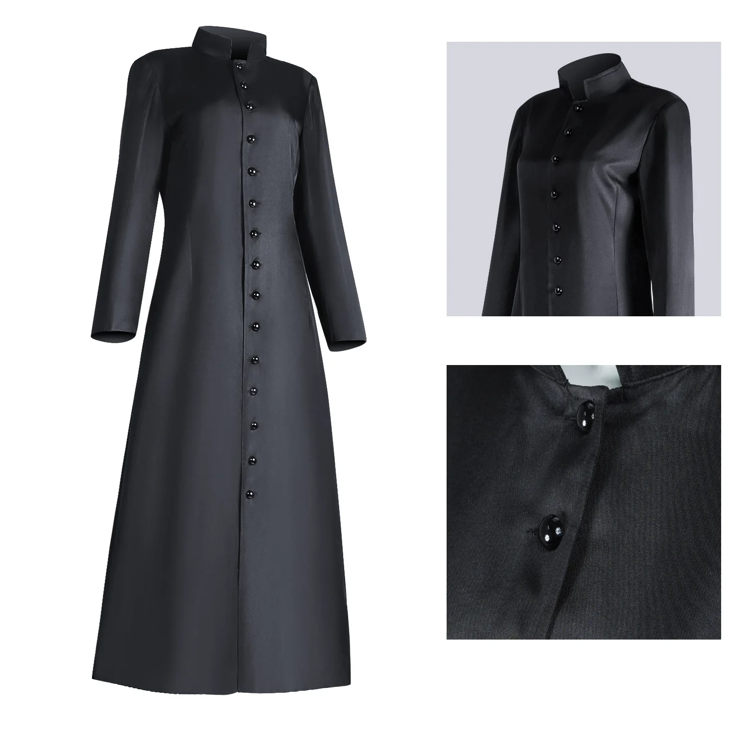 

Римский черный священник, Каскадный халат, пояс, священный священник, средневековый ритуал, волшебник, черный священник, пояс, талия, tsash, косплей