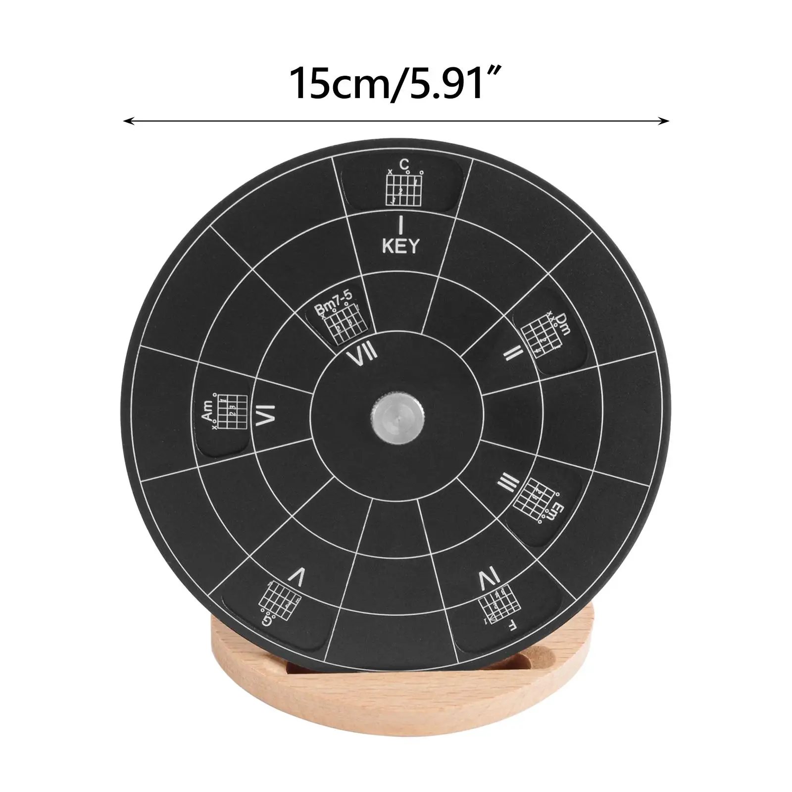 Устройство Circle of Fifths Chords музыкальное колесо из алюминиевого сплава для обучения