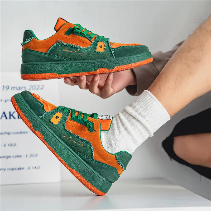 Men sport Running Shoes Breathable Autumn Outdoor Sport Shoes Sneakers Shoes comfortable Men's Tennies shoes Thick-soled board