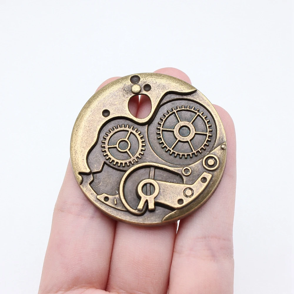 

WYSIWYG, 2 шт., 44x44 мм, античное бронзовое покрытие, подвеска, аксессуары для ювелирных изделий