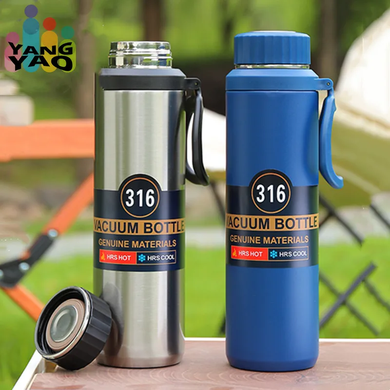 

1000ml Stainless Steel 316 Vacuum Flask With Filter Large Capacity Portable Sport Thermos Mug Thermal Water Bottle Tumbler