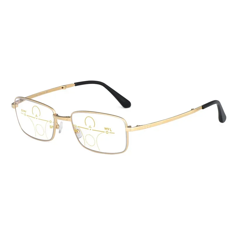 Деловая оправа для очков из чистого титана Мужская Складная портативная при