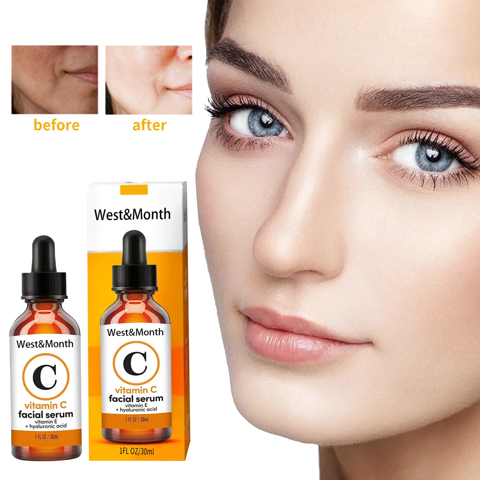 

Vitamin C Serum Dark Spots Whitening Freckle Removal Pigment Melanin Fade Wrinkle Improve Dullness Brighten Anti Aging Essence