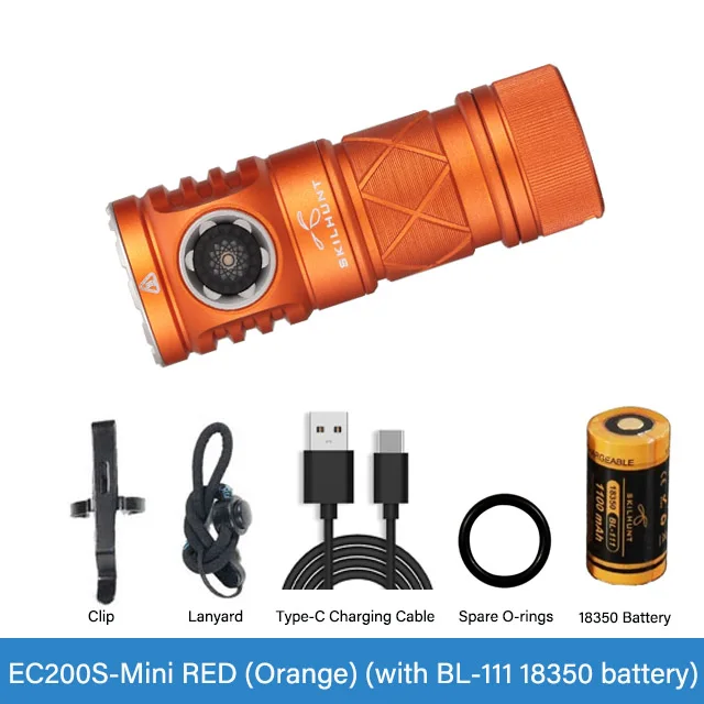 

Skilhunt ESKTE EC200S-Mini красный фонарик