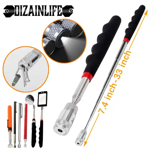 Телескопическая магнитная ручка, приспособления для захвата, выдвижная ручка для захвата, длинная ручка, удобный инструмент для захвата га...