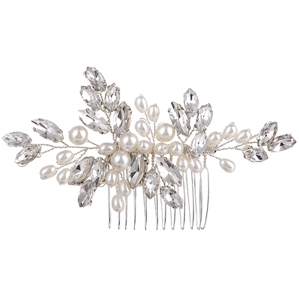 

Bridal Headwear Crystal Ornaments Romantic Wedding Hair Comb Exquisite Pin Headgear Decoration Headpiece Bride Headdress