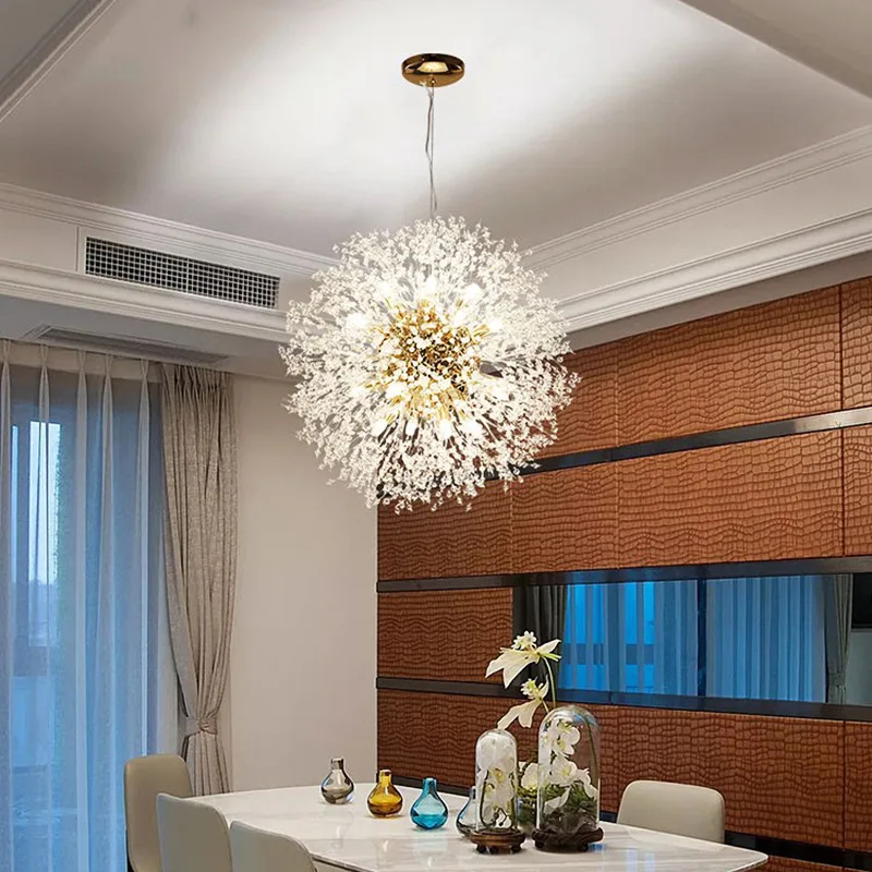 

Modern Round Pendant Light Dining Room Large Ceiling Pendant Lamp Living Room Decoration Fixture Lampadari Chandeliers HX50NU