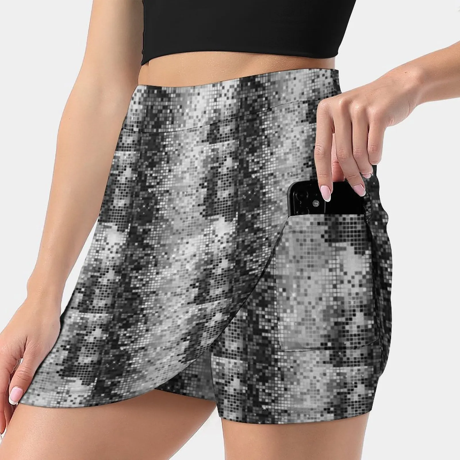 Pattern Women's Skirt With Hide Pocket Tennis Skirt Golf Skirts Badminton Skirts