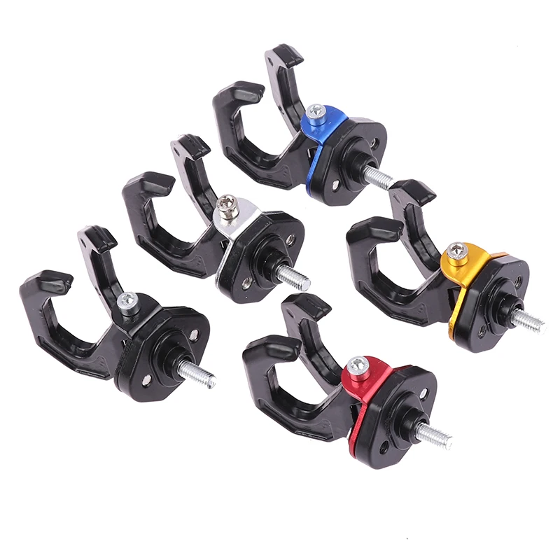 

Motorcycle Luggage Helmet Double Hook Aluminum Alloy Mount Motorbike Scooter Helmet Holder Bag Hook Hanger With Screw