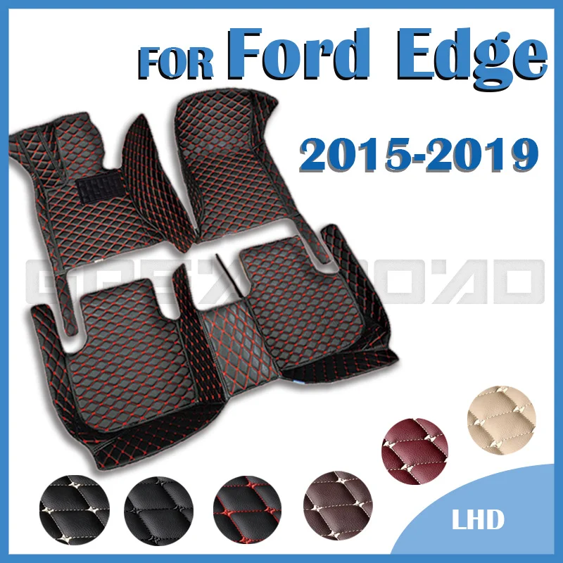

Автомобильные коврики для Ford Edge, пять сидений, 2015, 2016, 2017, 2018, 2019, индивидуальные автомобильные накладки на ножки, коврик, крышка, аксессуары для интерьера
