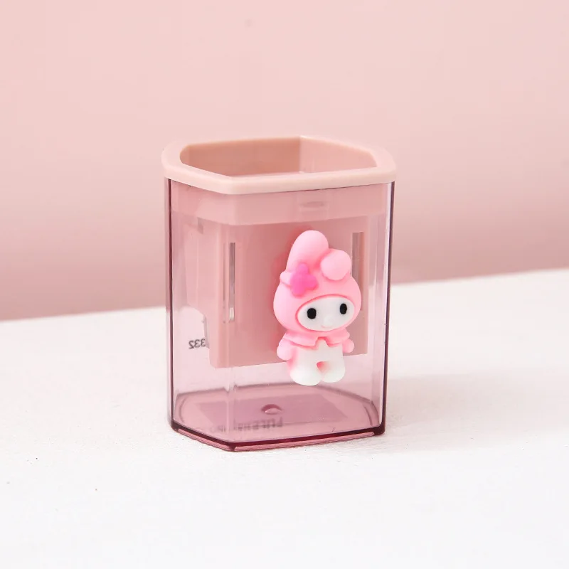 Аниме Sanrio точилка для карандашей Hello Kitty Kuromi портативная Cinnamoroll Melody простой