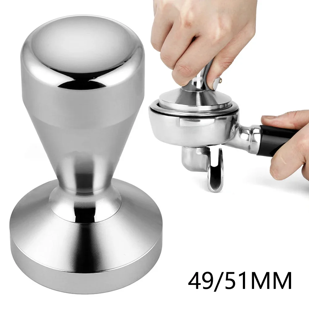 Stainless Steel Italian Tamper Coffee Bean Powder Press Flat Bottom Kitchen Tool Coffeeware Cafetera Cafe