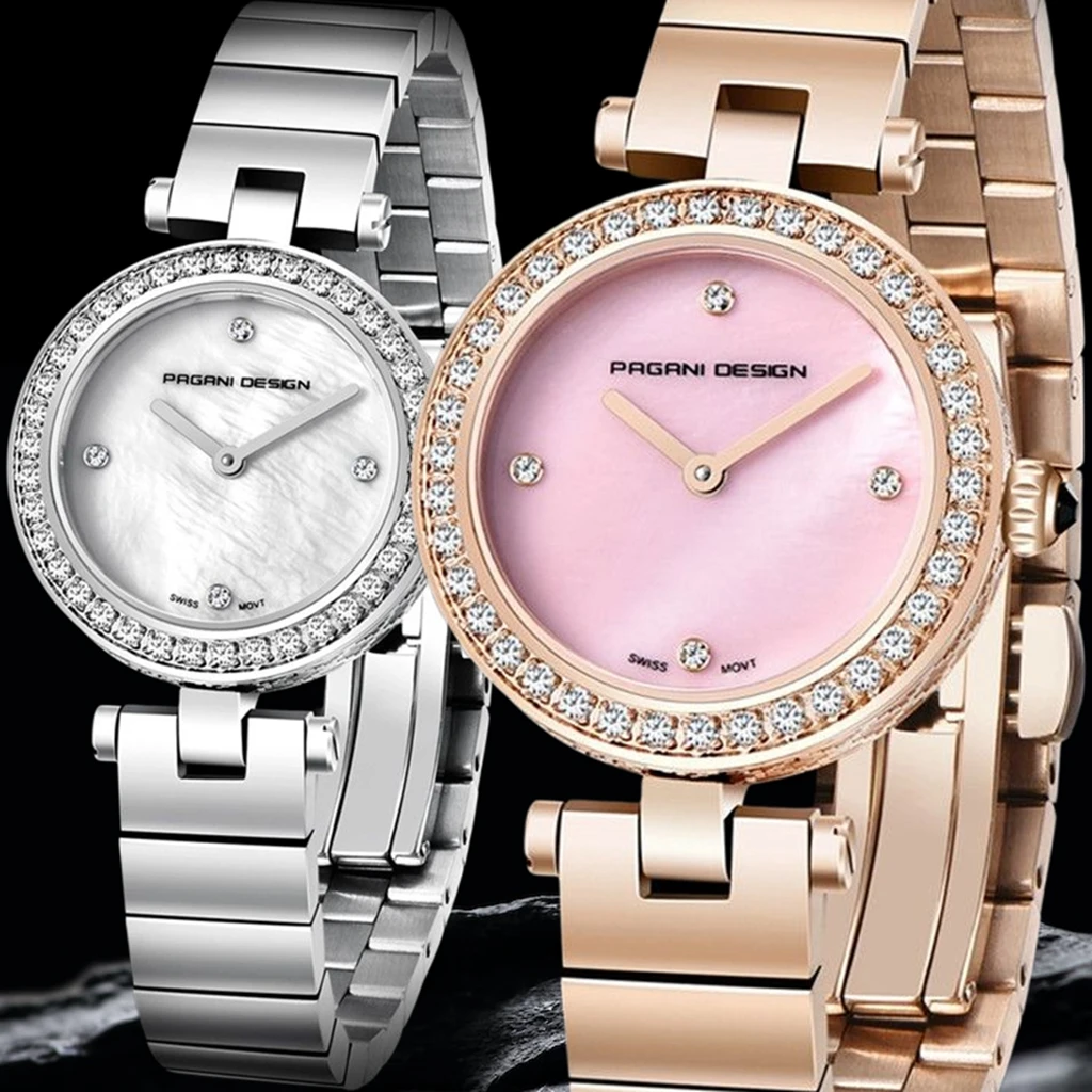 PAGANI DESIGN New Fashion Simple Elegant Ladies Rose Gold Watch Quartz Watches Top Brand Luxury Female WristWatches Girl Clock