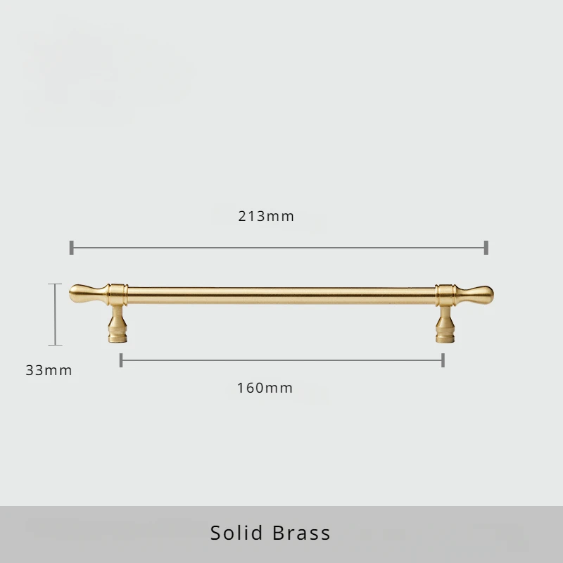 Латунные ручки для шкафов TinyHob, сатин бронза