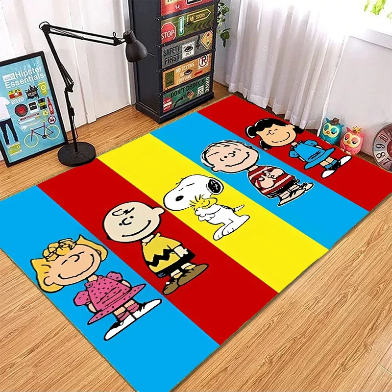 Мультяшный ковер Snoopy для гостиной Детский спальни с аниме рисунком декоративные