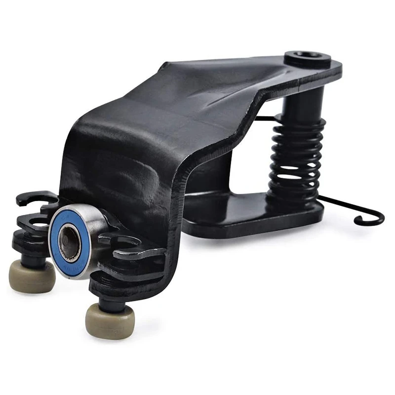 Левый скользящий дверной ролик в сборе боковой верхний центральный штыревой для