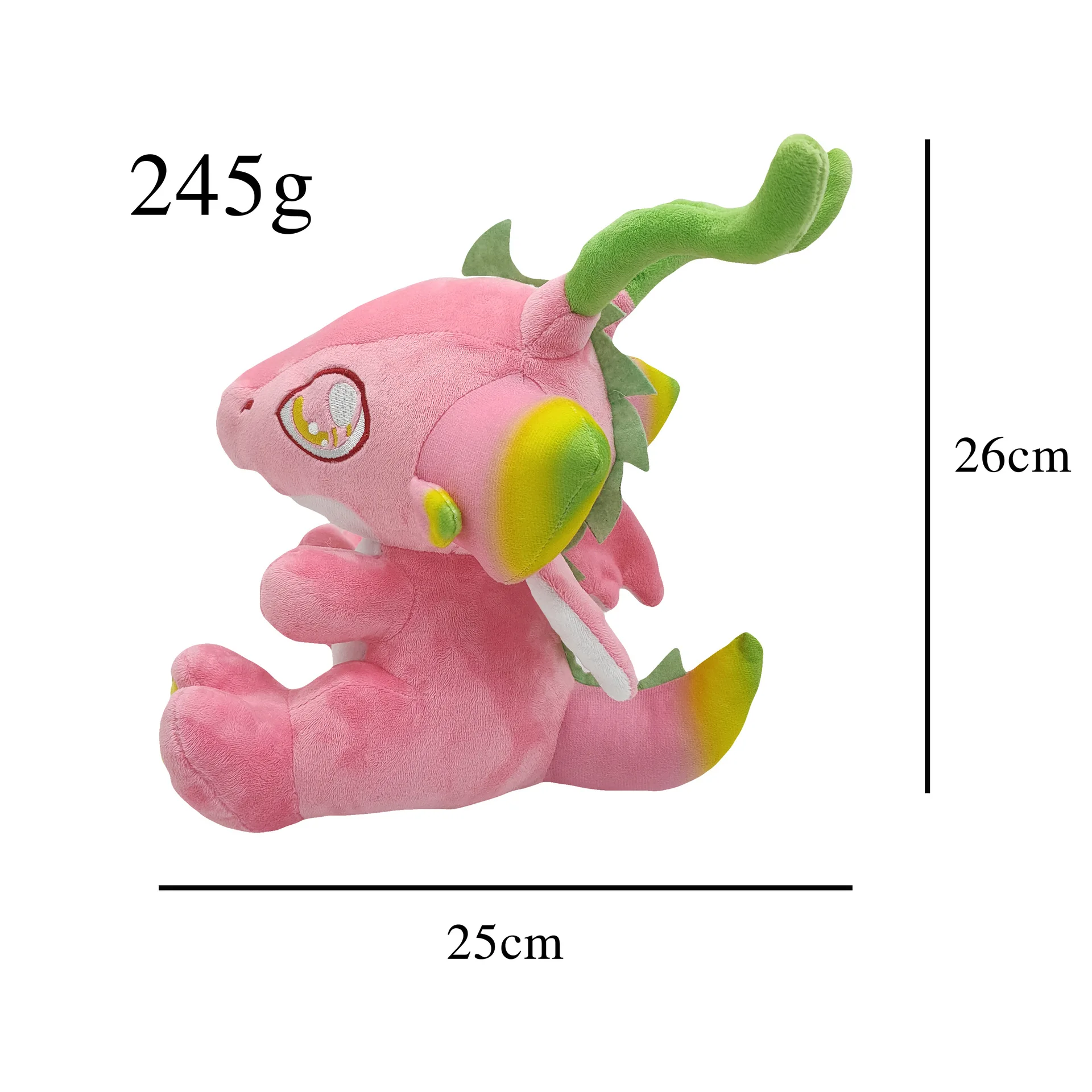 

2022 New Products Dragon Fruit Dragon Plush Cute Dragon Fruit Dragon Plush Toy Doll Children's Holiday Gift Toys Wholesale