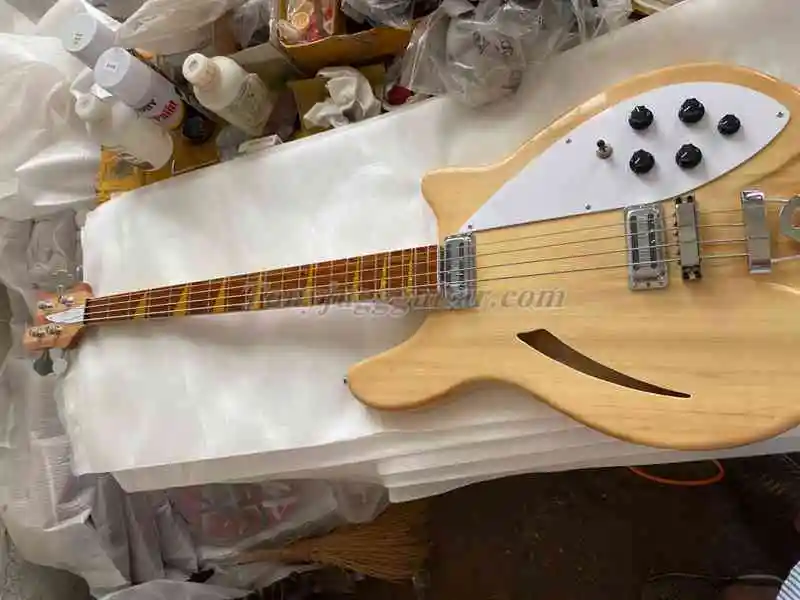 

Custom shop RIC 4 string 4005 wood color paint electric guitar bass , R bridge,