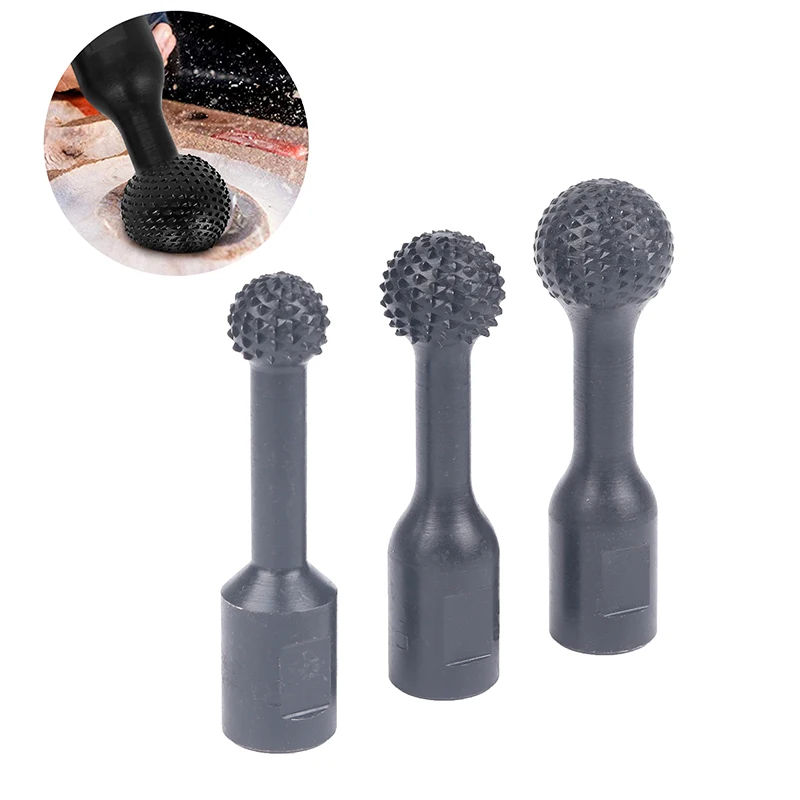 

20/25/30mm Angle Grinder Rotary File Carving Tool Grinding Head Spherical Sanding Wooden Trough Polishing Round Drilling Bit New