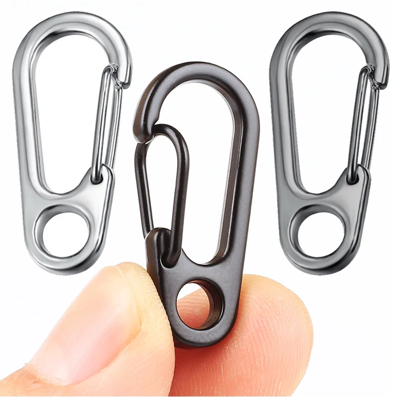 

5pcs/lot Alloy Carabiners Metal Mountaineering Buckle Outdoor Camping Multi Tools Spring Snap Hook Clip Keychain Carabiner Clips