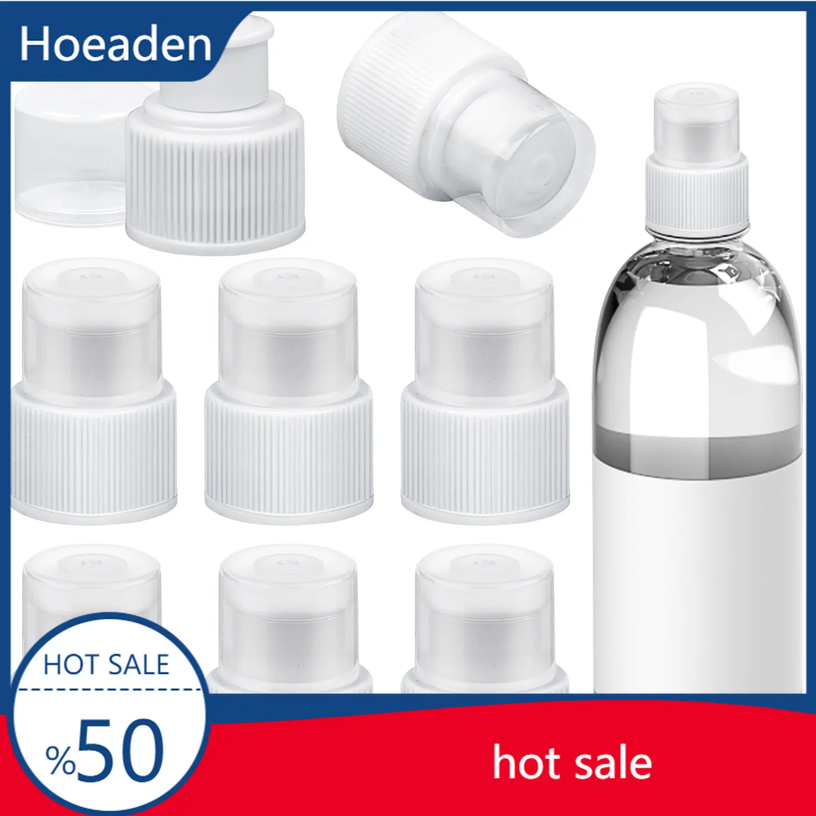 

40 Pieces Push Pull Replacement Caps 28mm Reusable Sport Bottle Lid