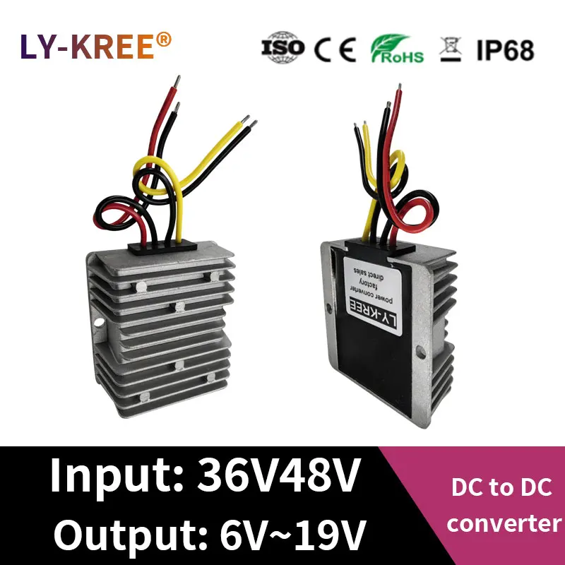 Φ 36V 48V to 6V 9V 13 8 V 19V преобразователь Step-down Module LY-KREE понижающий трансформатор