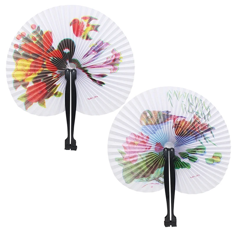 

1 pcs Summer Vintage Fan Folding Hand Held Flower Fan Pocket Gifts Chinese style Folding Hand Fan Decorative Gift
