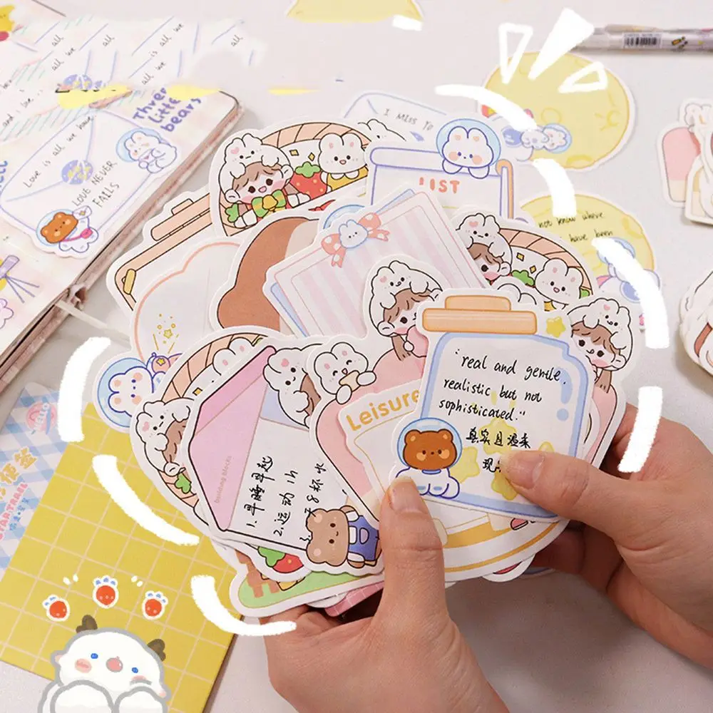 

100 Sheets/Bag Creative Laptop Decoration Waterproof Hand Account Note Sticker Memo Pad Scrapbooking