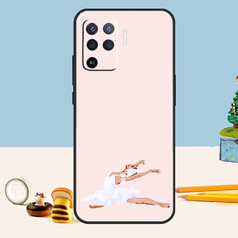 Лебедь танцевальный балет для OPPO A58 A78 A98 A17 A57 A77 A16 A76 A96 A74 A94 A5 A9 A15 A52 A72 A93 A53 A54S