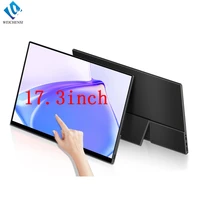 weichensi 17 3 1080p portable monitor touchscreen with type c usb hdmi compatible for laptop xbox switch gaming display