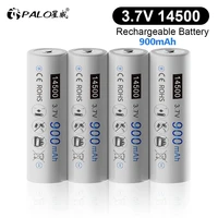 palo 14500 3 7v li ion rechargeable battery 900mah aa 14500 lithium battery for shaver electric toothbrush alarm