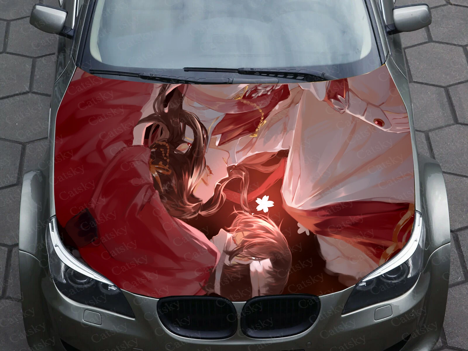 

Tian Guan Ci Fu Automotive decal Graphic vinyl decal Hood Pattern packaging decal custom DIY design emotive sticker paper