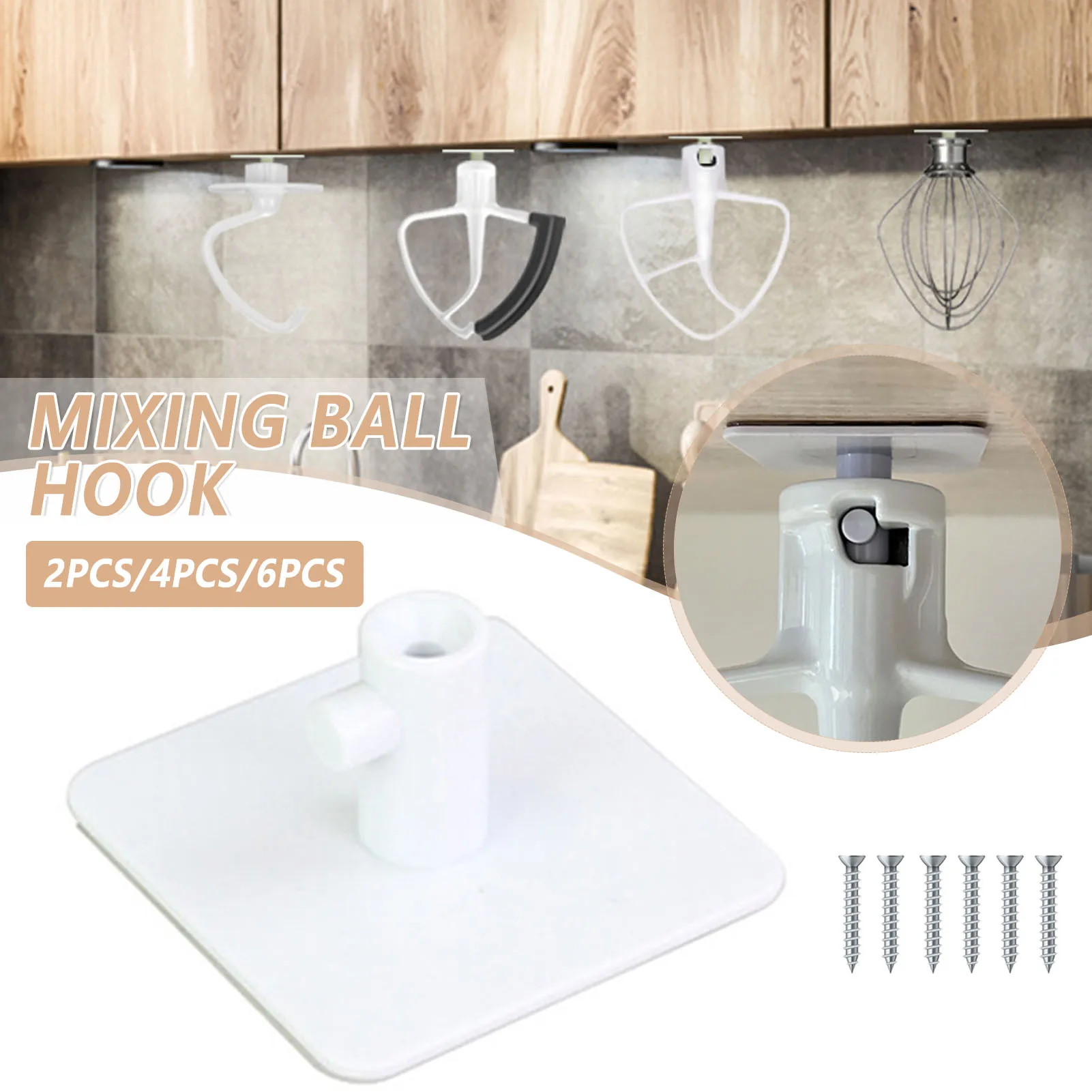 

Крючки для хранения в виде головки миксера, прочные Крючки из АБС-пластика для кухни, простые в установке, приспособления для миксера, компа...