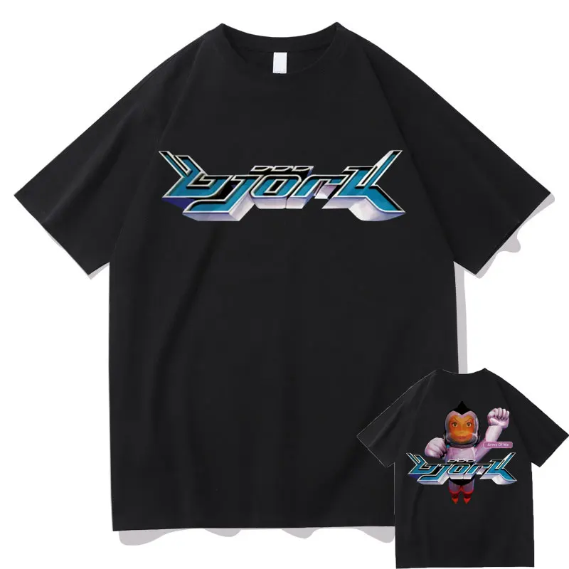 

Bjork Army of Me Aphex Twin Hip Hop Music Album Print T-shirt Summer Men Women Tshirt Short Sleeve Men's Oversized T Shirt Tops