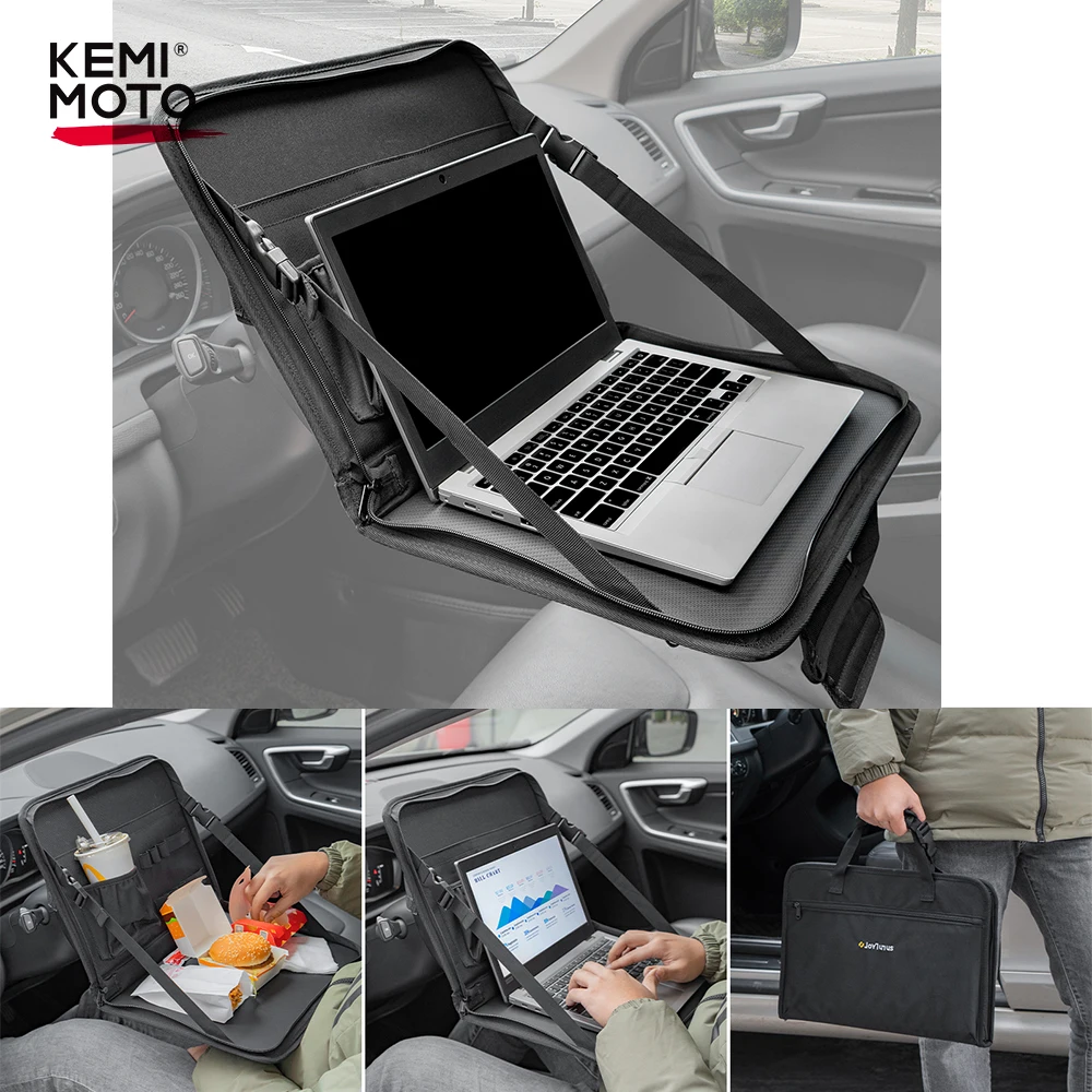 

Universal Car Work Table Holder Foldable Laptop Bag Auto Steering Wheel Multifunction Table Food Tray 36-40cm Car Accessories