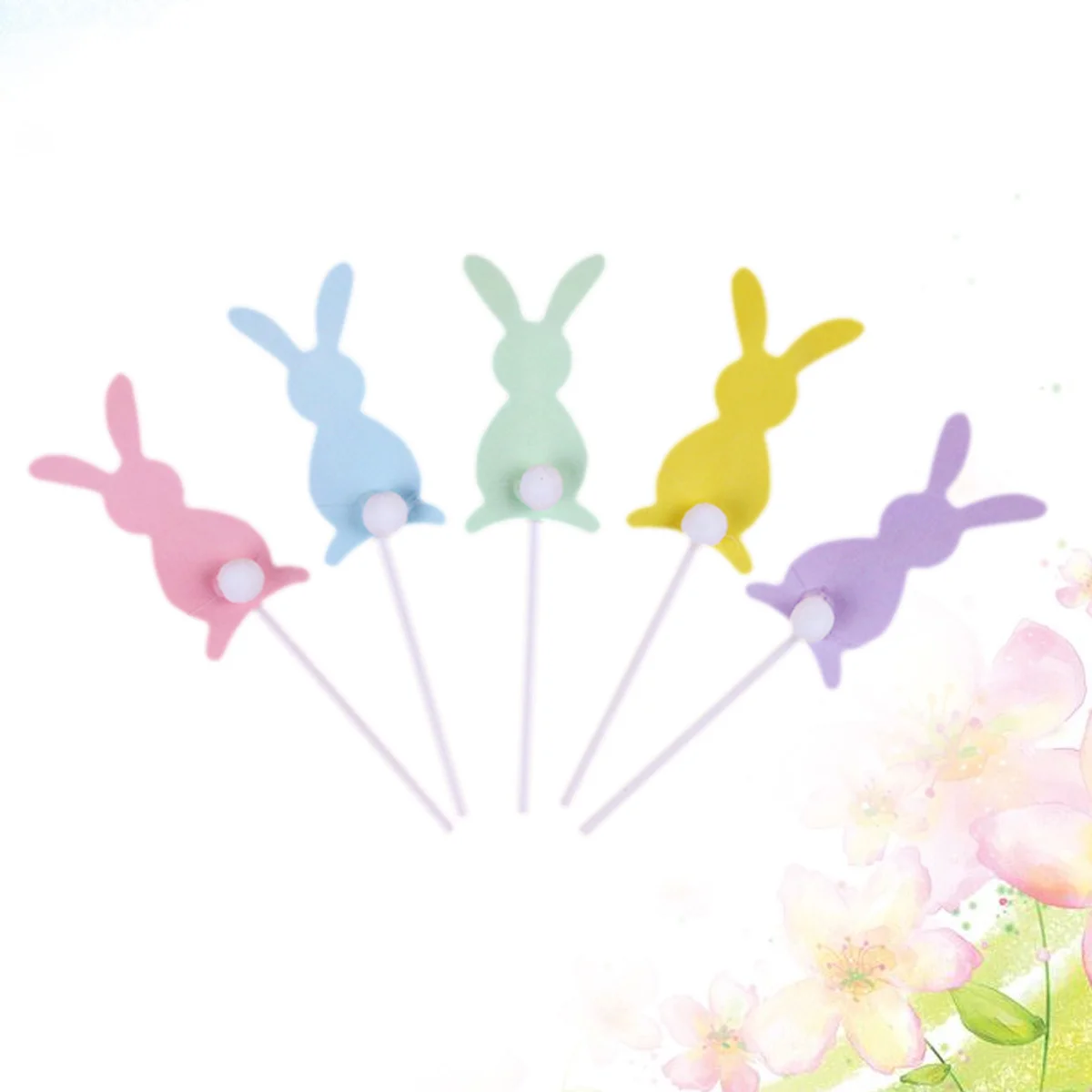 

30 Paper Bunny Cake Picks Cupcake Decor Party Supplies for Birthday Wedding