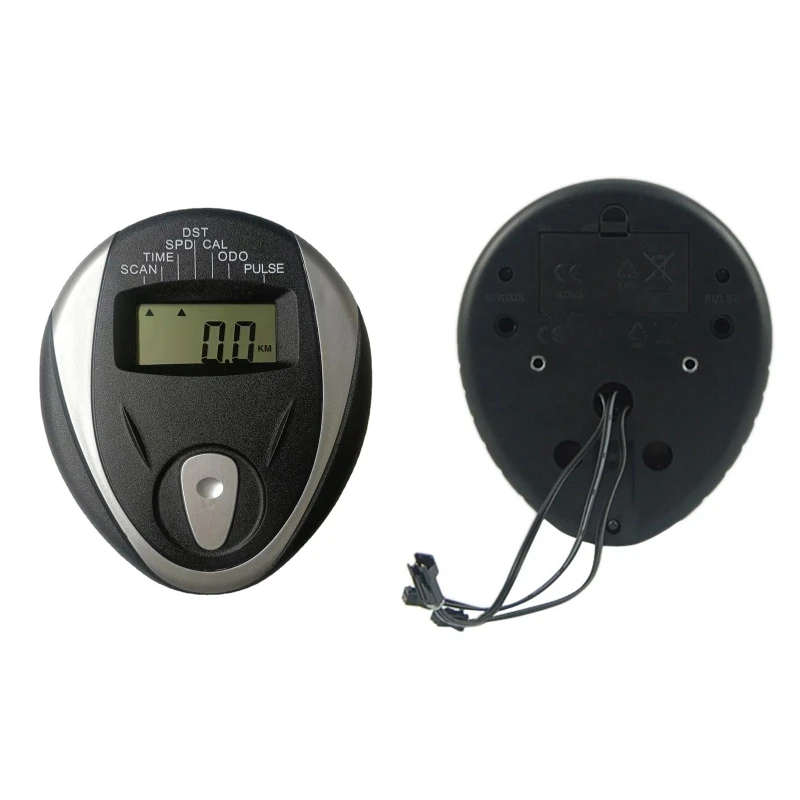 

Upgraded Bike Speedometer with Heart Rate Tracker Wired Bicycle Bike Computer & Cycling Od ometer for Indoor Bike ABS