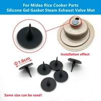 10pcs 1 6cm diameter for midea rice cooker parts silicone gel gasket steam exhaust valve mat