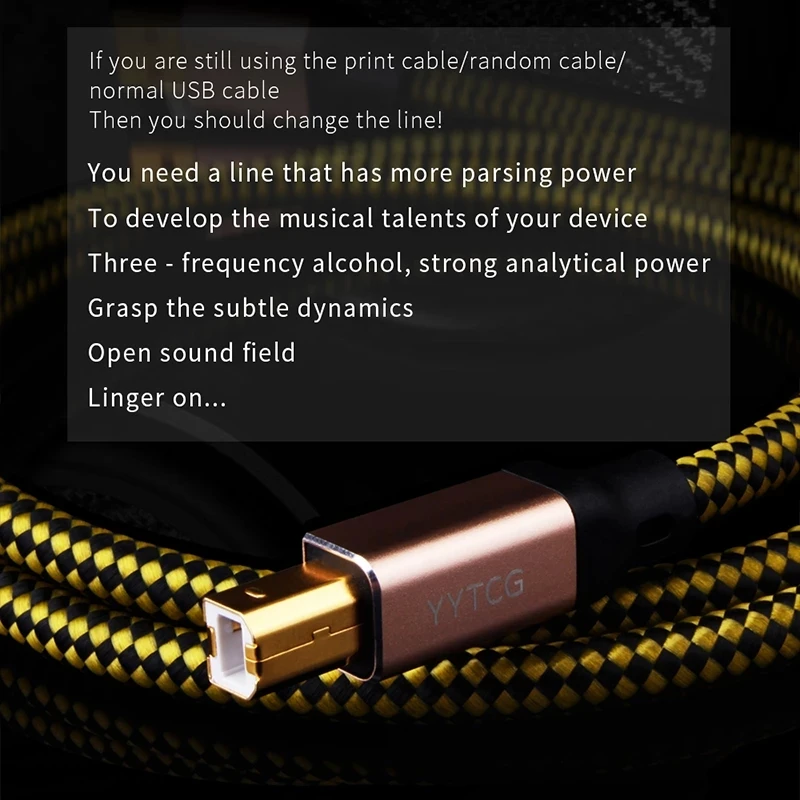 Фото OCC USB 2.0 Кабель Посеребренный ЦАП Аудио A-B Alpha Высококачественный USB-порт Квадратный цифровой компьютер Звуковая карта Микшер USB-кабель для передачи данных №1