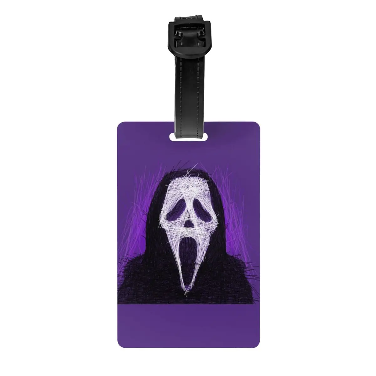 

Custom Scream Ghostface Luggage Tag Privacy Protection Halloween Horror Film Baggage Tags Travel Bag Labels Suitcase