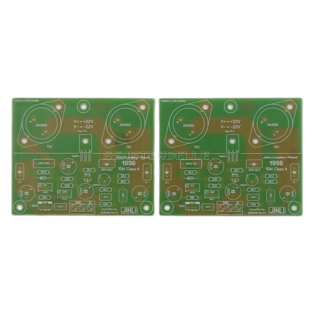

1 пара, Плата усилителя мощности 1996 класса A 15 Вт, печатная плата OCL Circuit HiFi «сделай сам», Домашнее аудио